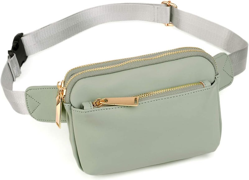 UTO Fanny Pack for Women Crossbody Trendy Fashion Belt Purse Chest Waist Hip Bumbag for Outdoor Shopping Travel Hiking - Image 1